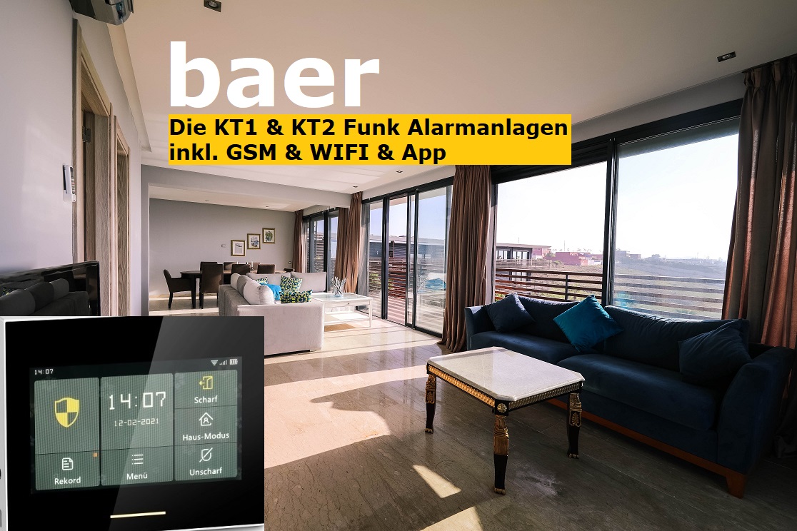 baer KT1 Funk Alarmanlage GSM & Wifi & App Premium Set 1 - Security-Boss-XXL
