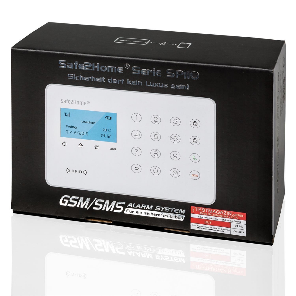 Safe2Home® Funk Alarmanlagen Grosses Set SP210 WIFI GSM SMS -  Security-Boss-XXL